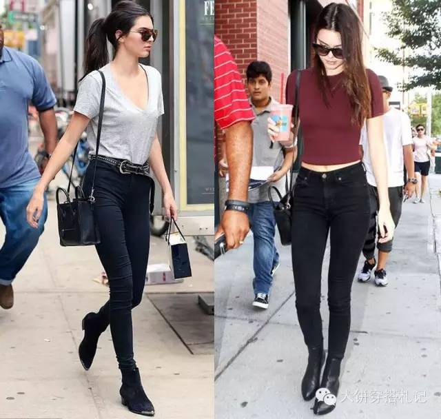 肯豆穿一字鞋 (肯豆穿玫粉色鞋)