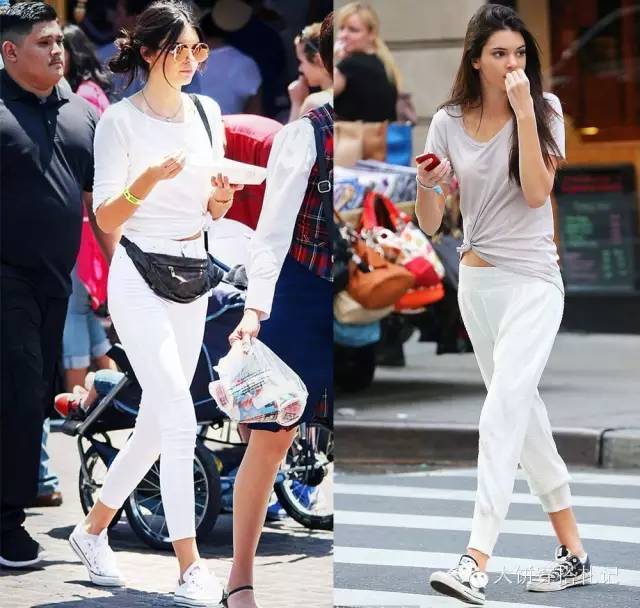 肯豆穿一字鞋 (肯豆穿玫粉色鞋)