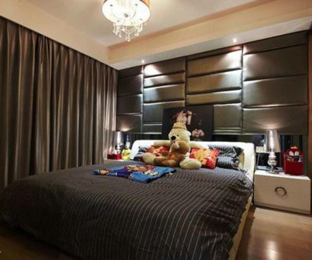 90平米现代简约风婚房,轻奢风婚房效果图