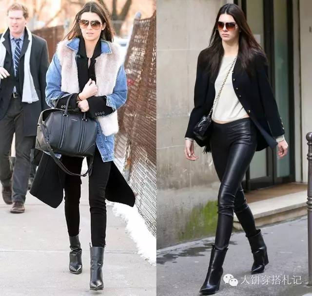 肯豆穿一字鞋 (肯豆穿玫粉色鞋)