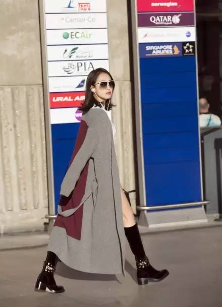 倪妮菱格棉服穿搭,杨幂倪妮新中式穿搭