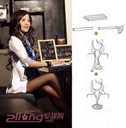 女士丝巾的16种系法和搭配图解,怎样系女士丝巾