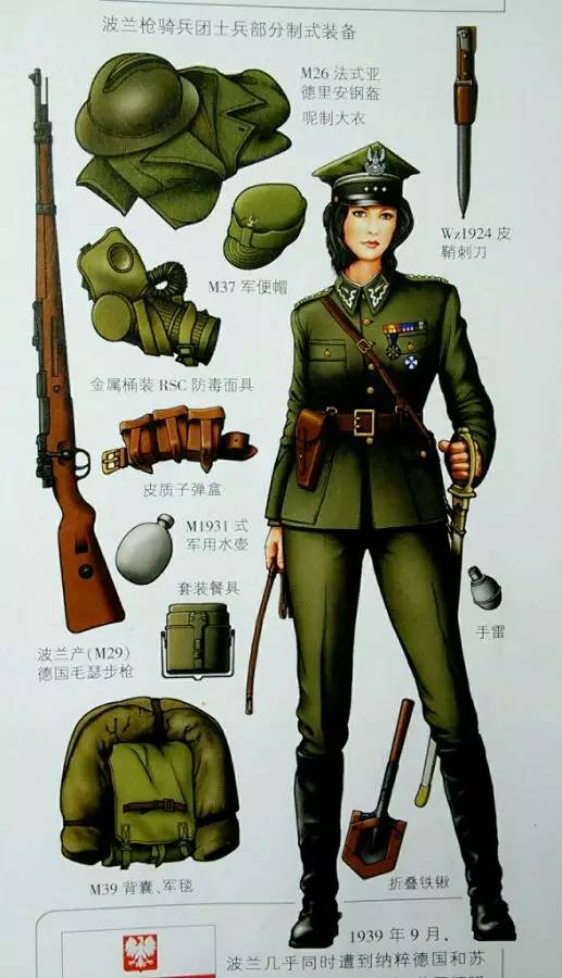 苏联女兵美照 (俄罗斯二战军装模特)