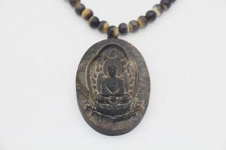 羊角项链鉴别,金犀牛项链