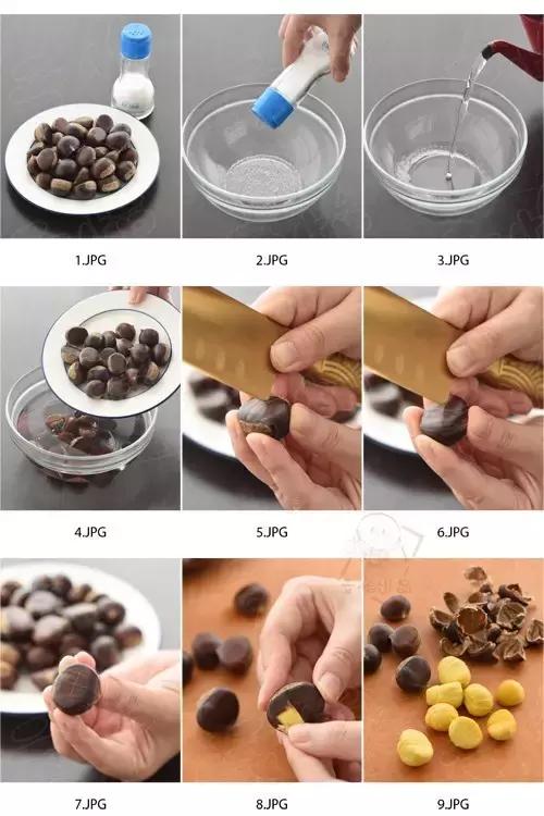 栗子好吃又好剥的方法,空气炸锅剥了皮的栗子的做法