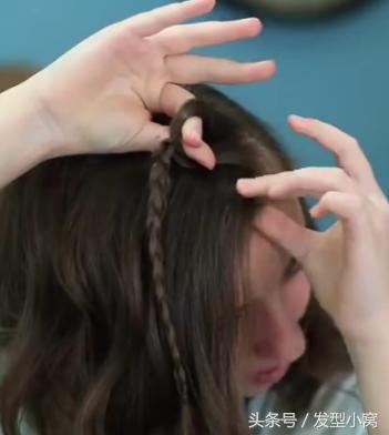 带刘海简单编发长发适合手残党,无刘海手残党编发中短发