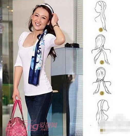 女士丝巾的16种系法和搭配图解,怎样系女士丝巾