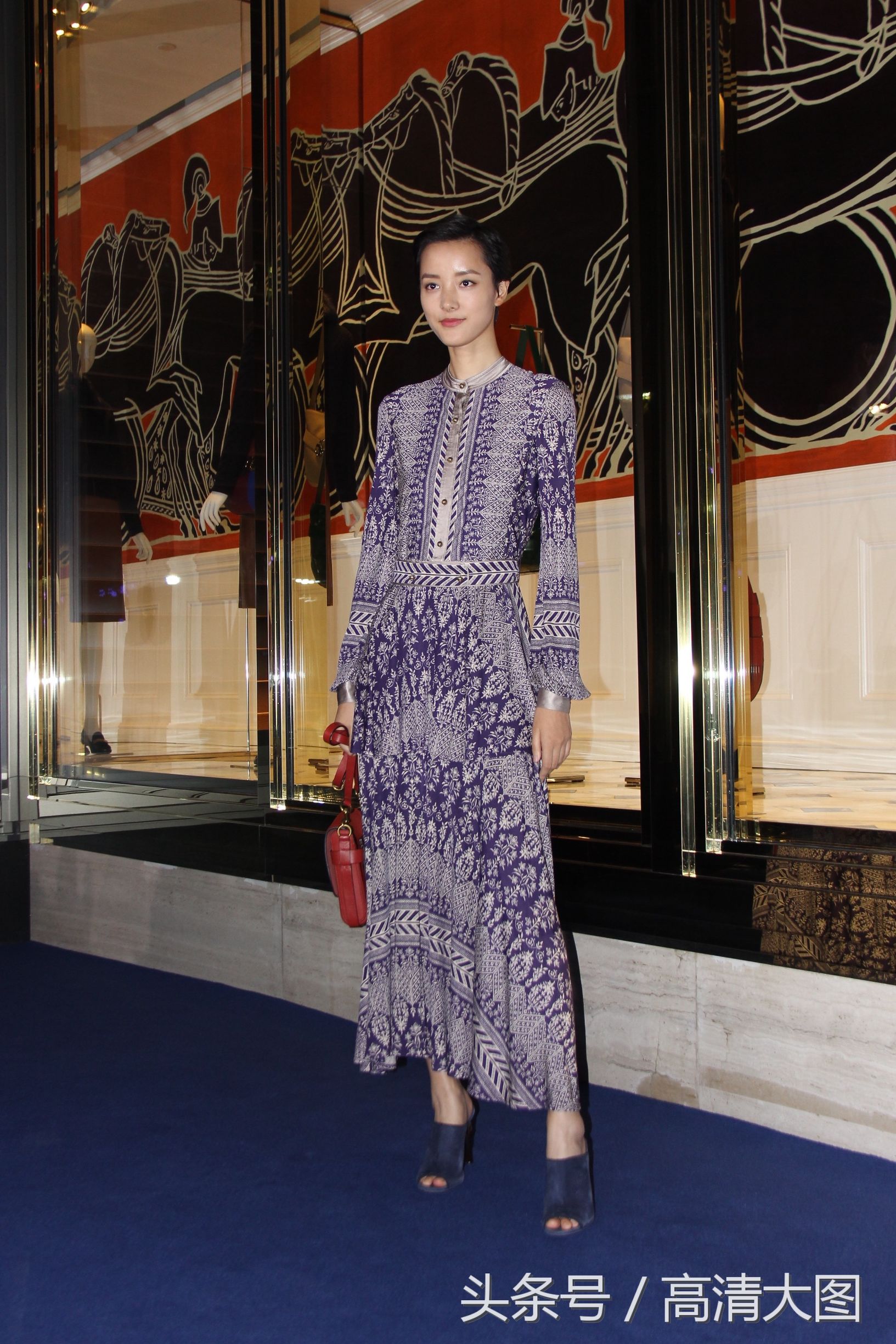 刘诗诗toryburch,刘诗诗巴黎时装周衣服