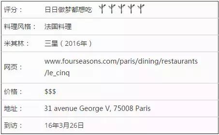 法国巴黎米其林餐厅地址,法国巴黎leflandrin餐厅