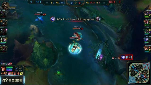 主播炸了艾希穿云箭,rox打skt艾希神箭现场反应
