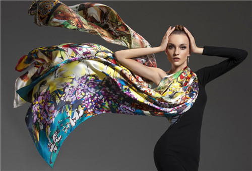 真丝丝巾的正确系法,真丝丝巾保养