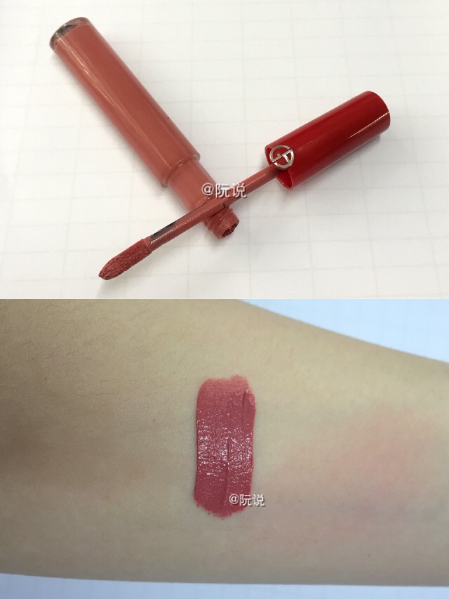 阿玛尼红管401和ysl黑管406对比,ysl黑管试色