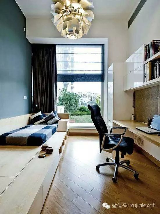 书房太小怎么设计柜子,书房太小做成榻榻米