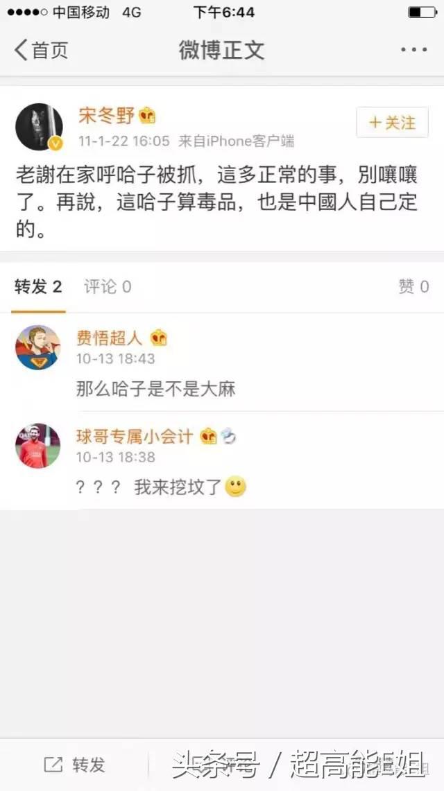 宋冬野没把“飞叶子”当回事，然而*麻大**真的不会对身体有危害吗？