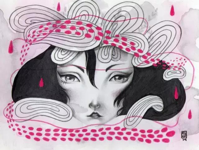 插画魔卡少女樱,插画少女和猫图片