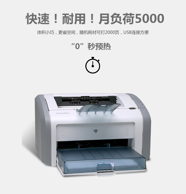 惠普hp1020plus激光黑白打印机,惠普激光打印1106和1020哪款好