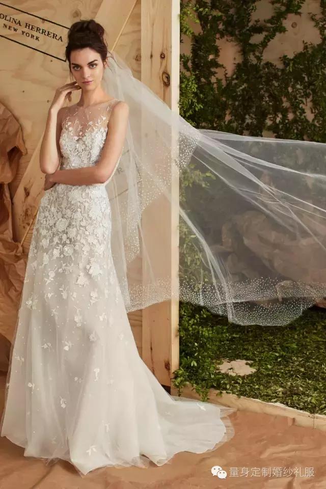 适合宽肩的婚纱,23款一字肩婚纱