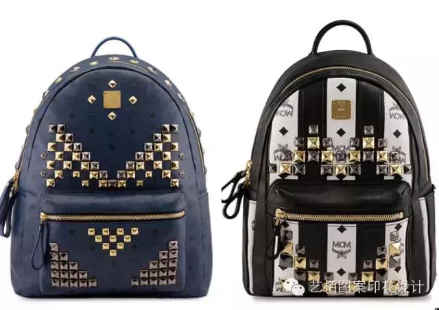 mcm铆钉链条包的铆钉是什么材质的,mcm粉色牛皮包