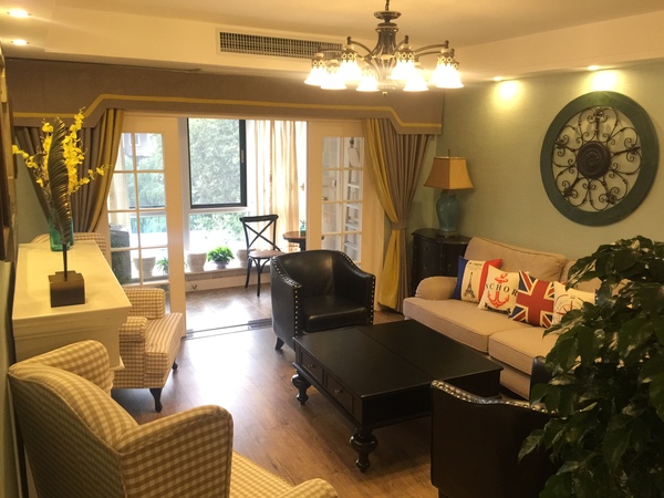 128平装修风格小清新,法式114平米三室两厅两卫装修风格