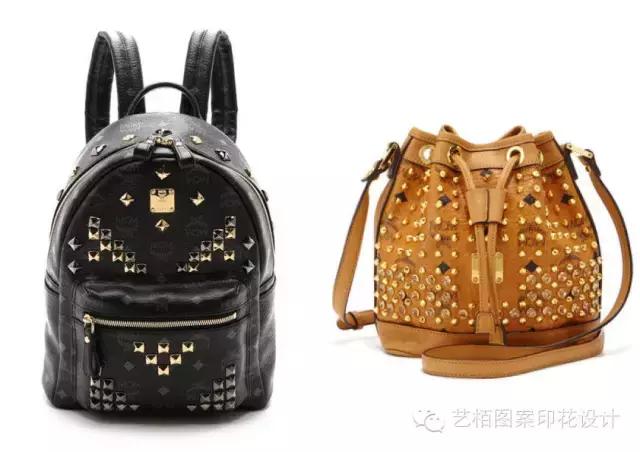 mcm铆钉链条包的铆钉是什么材质的,mcm粉色牛皮包