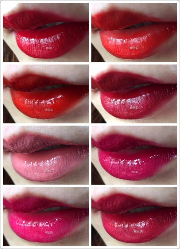 阿玛尼红管401和ysl黑管406对比,ysl黑管试色