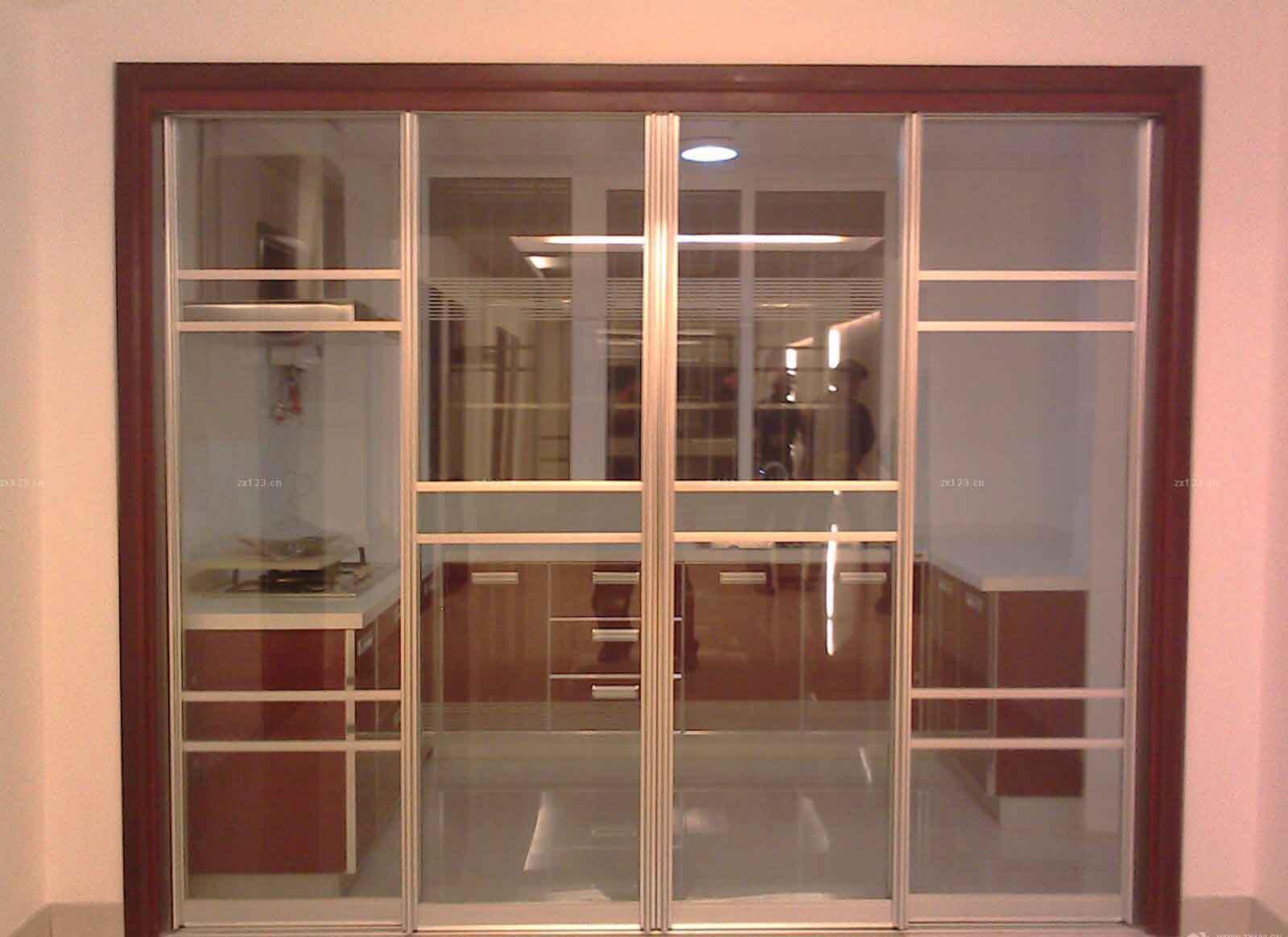 厨房的推拉门金色的好看吗,厨房推拉门为什么用磨砂的