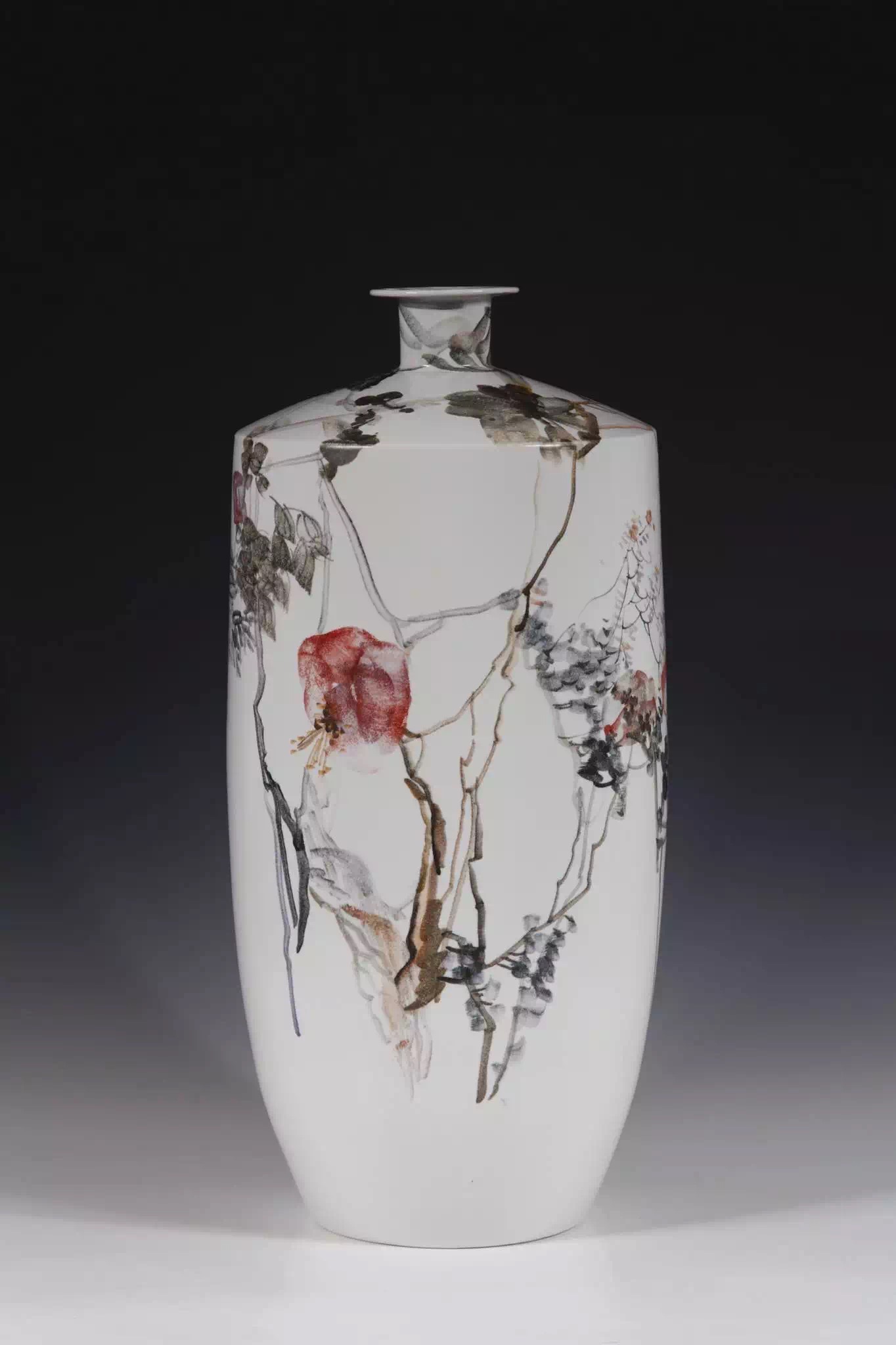 青花瓷的发展史绘画,五彩青花瓷仕女图