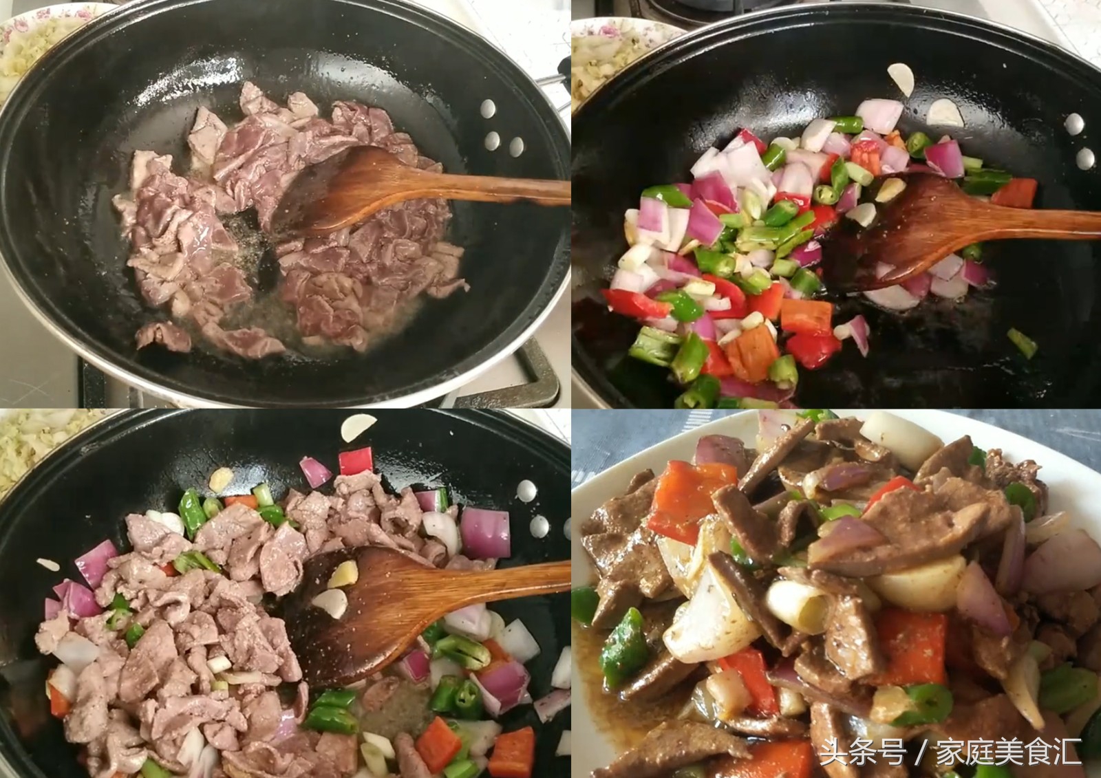 老婆怀孕缺铁，酸汤肥牛配炒猪肝，补铁美食两不误！