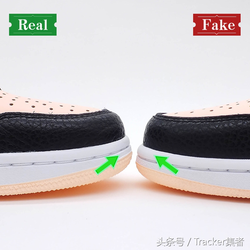 aj1retrolowog低帮黑粉脚趾,aj1黑绿脚趾怎么分辨真假