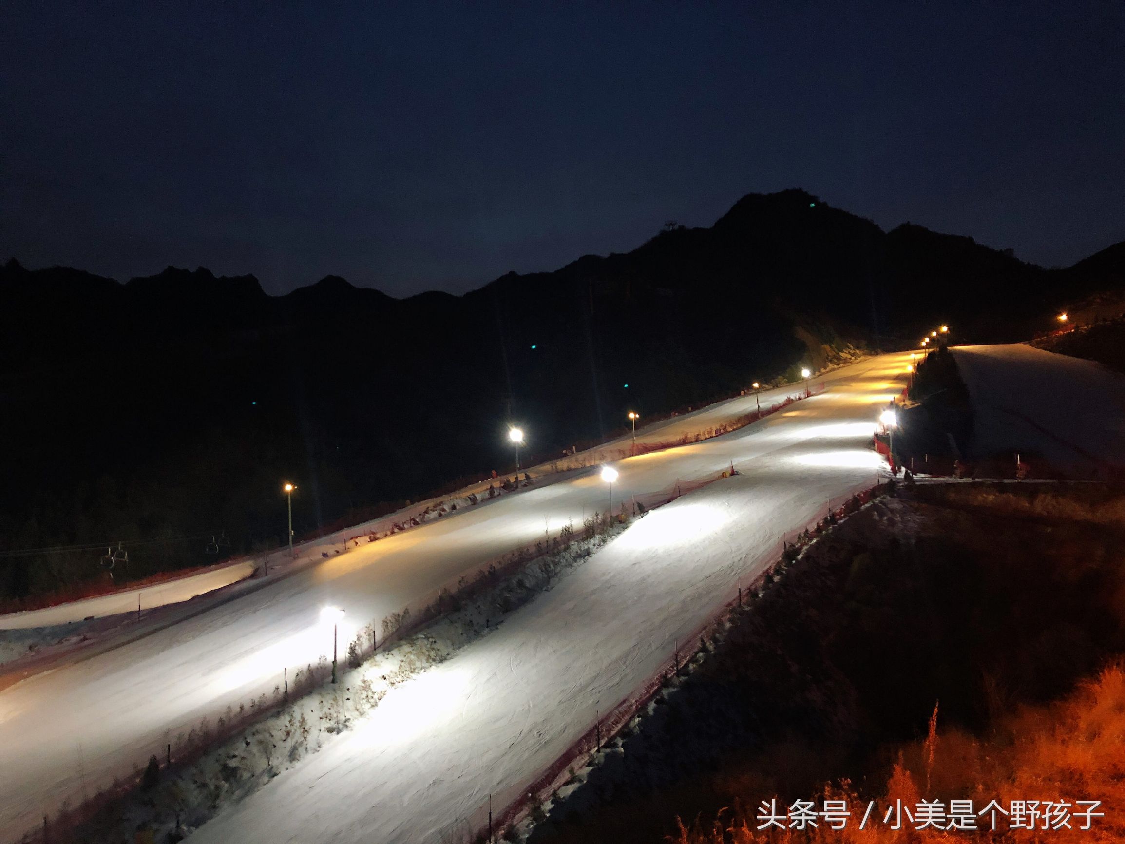 南山滑雪场怀北滑雪场,渔阳滑雪场和怀北滑雪场