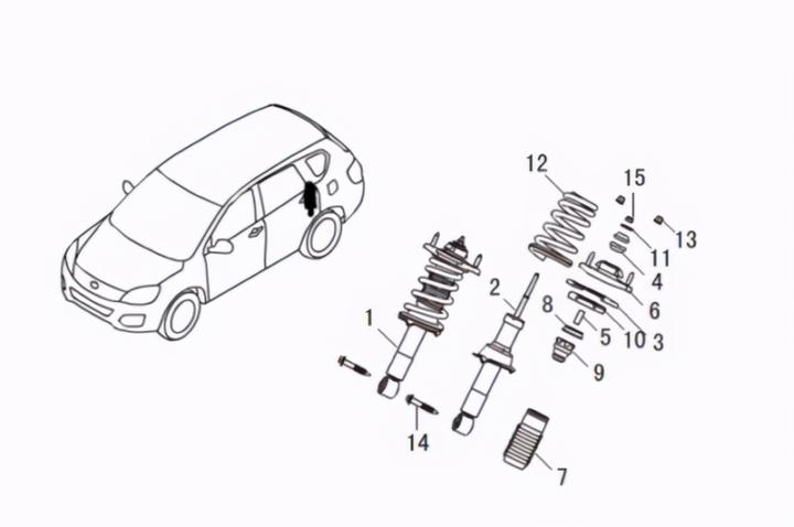 拆车件哈弗h6前减振器,哈弗h6副驾储物箱阻尼器怎么更换