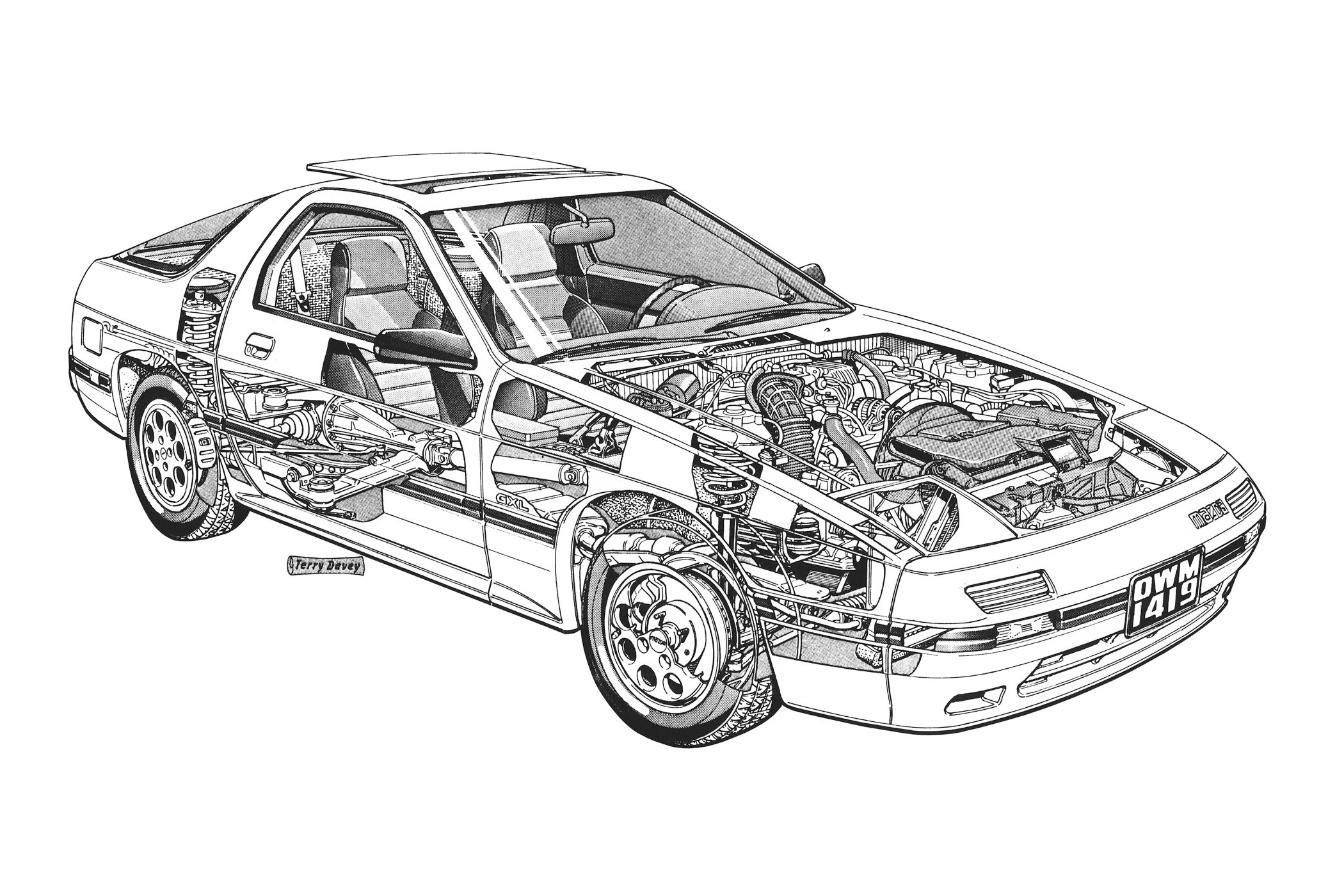 日本四天王跑车,马自达rx-7转子之王