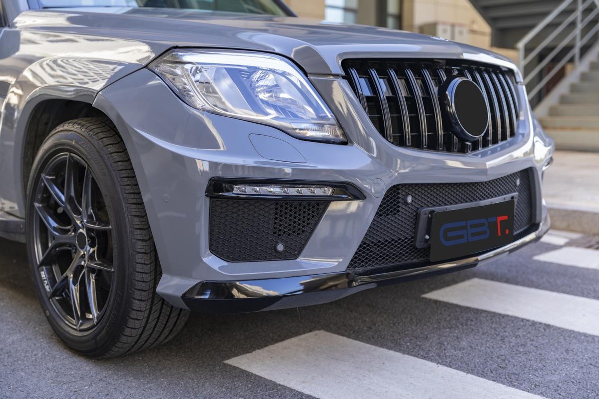 奔驰glk改米白色,奔驰glk内饰改装大连屏