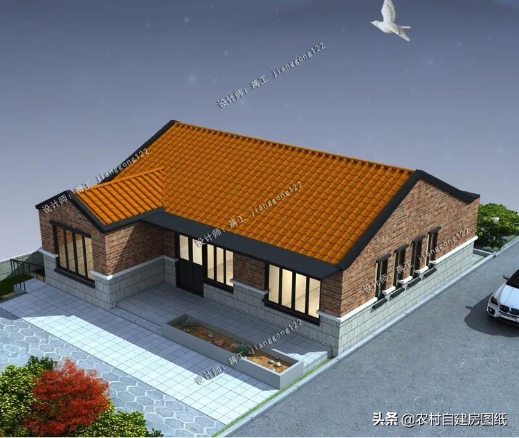 农村带土炕一层别墅大全,北方二层带火炕农村小别墅