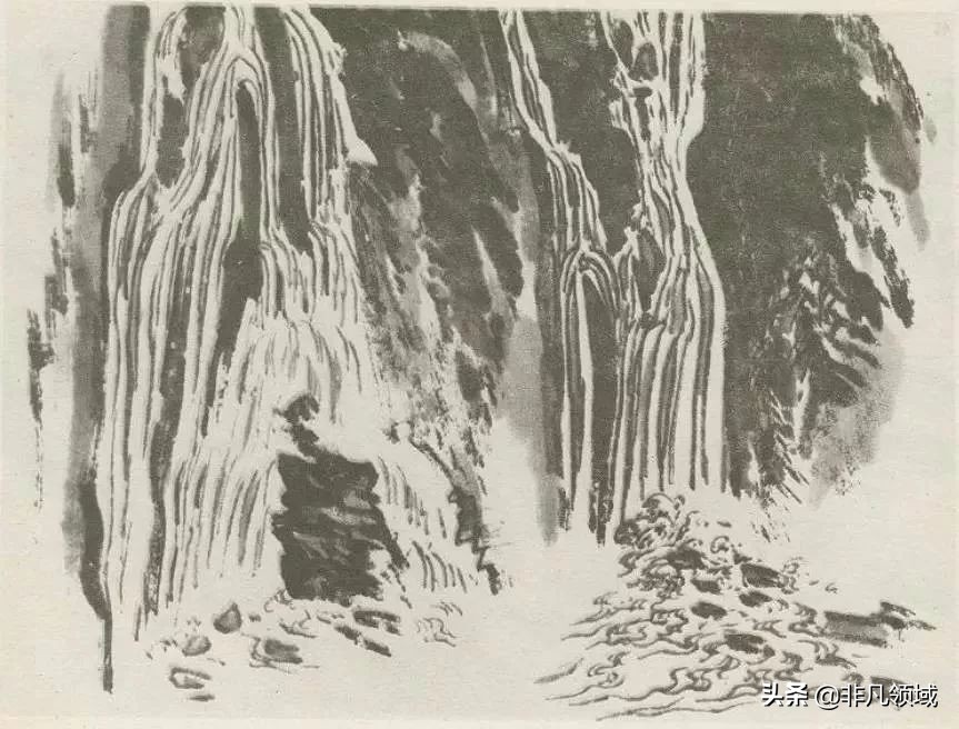 如何画水墨画初学者,中国画技法入门怎么画青绿山水