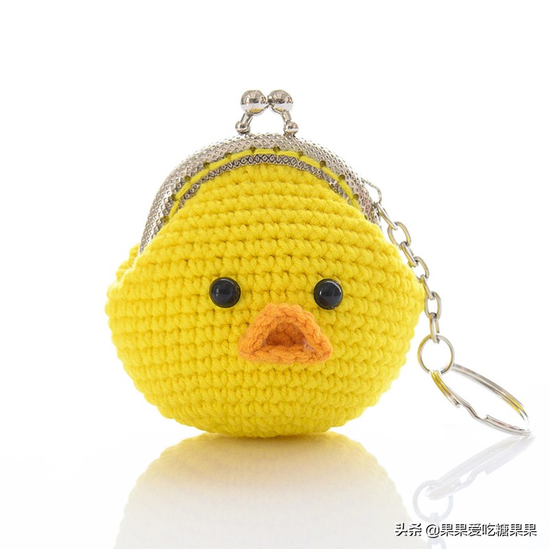 让人爱不释手的手工编织零钱包，迷你卡通造型口金包，附图解教程