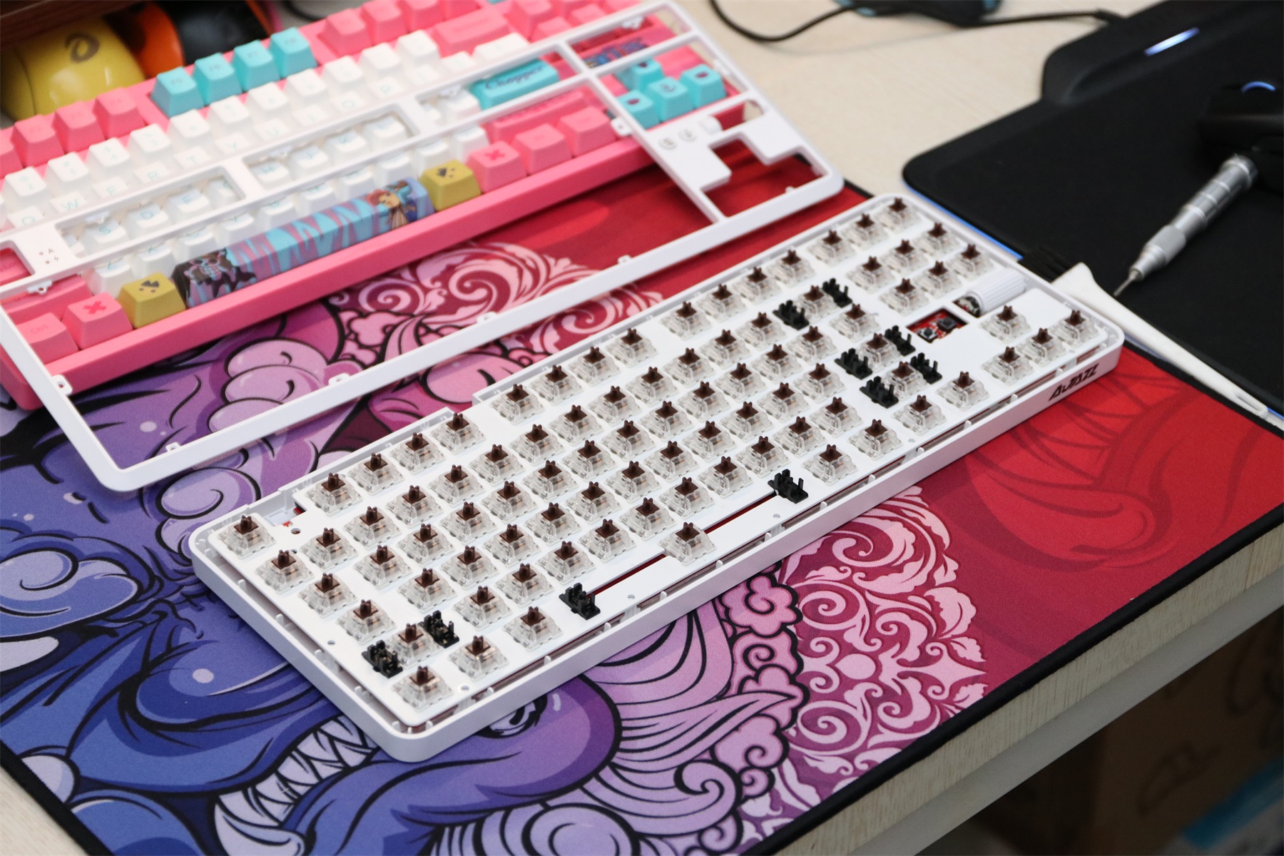 k870t键盘,黑爵k870t键盘怎么拆