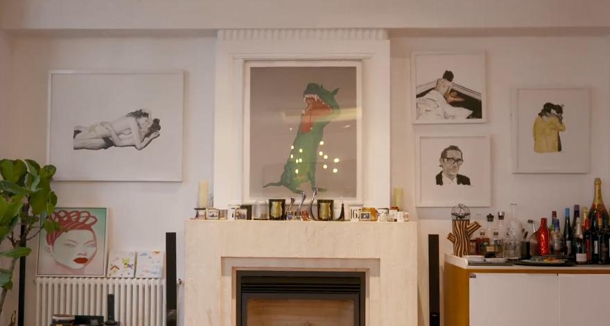 这个敢在客厅挂“*爱性**关系”画的妈妈,太飒了