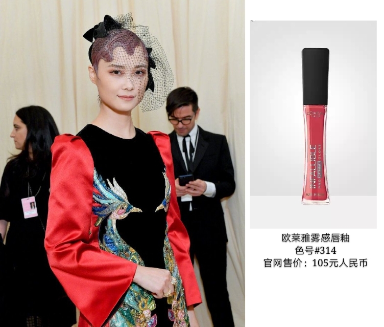 李宇春戛纳红毯黑白套装,李宇春穿高定礼服照