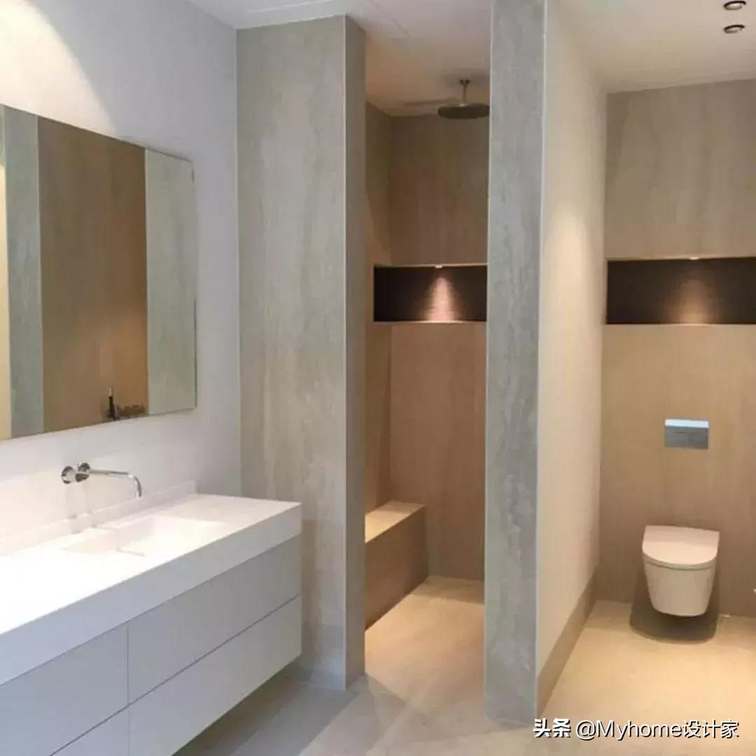 三分离卫生间怎么做实用效果图,6平方卫生间三分离装修效果图