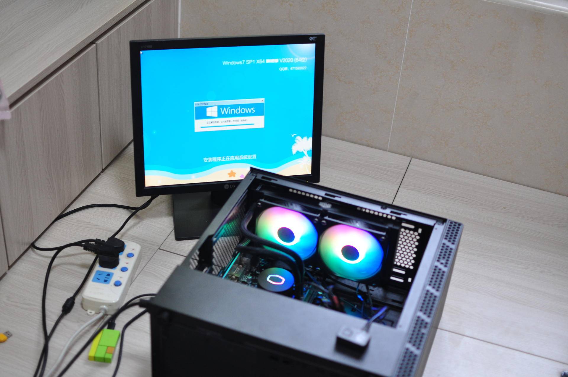 全靠图纸和客服加度娘,小白也能装电脑