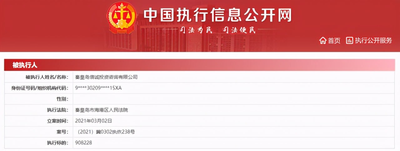 秦皇岛市失信企业,河北秦皇岛市失信人名单