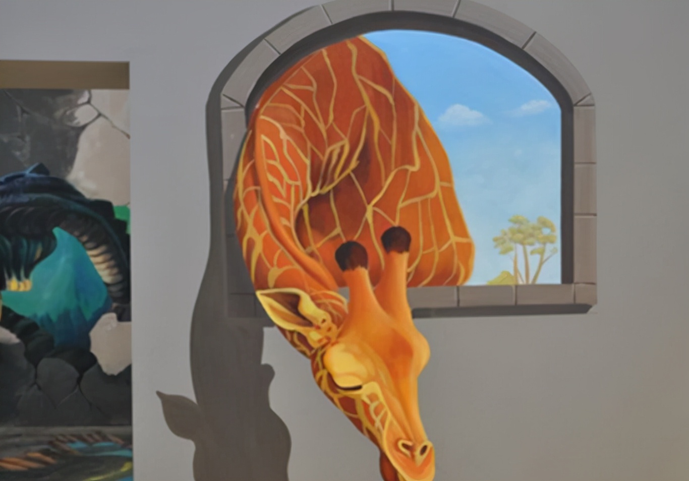 视觉冲击感强的墙绘,经典墙绘艺术