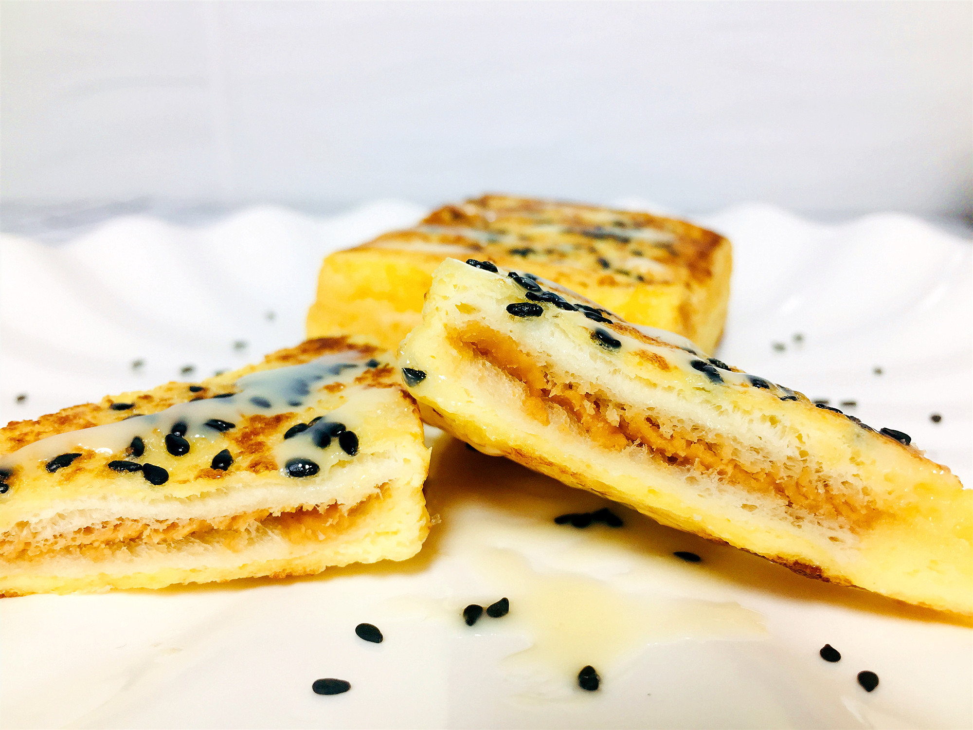 花生酱西多士吐司家庭版,花生西多士吐司的做法