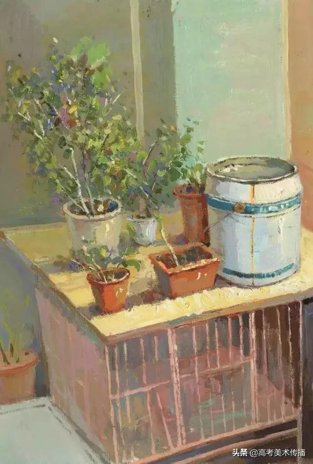 设计色彩水粉优秀作品图片,太行山风景水粉写生临摹简单