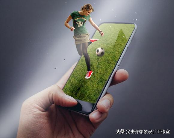 PS合成出立体感超强的手机海报