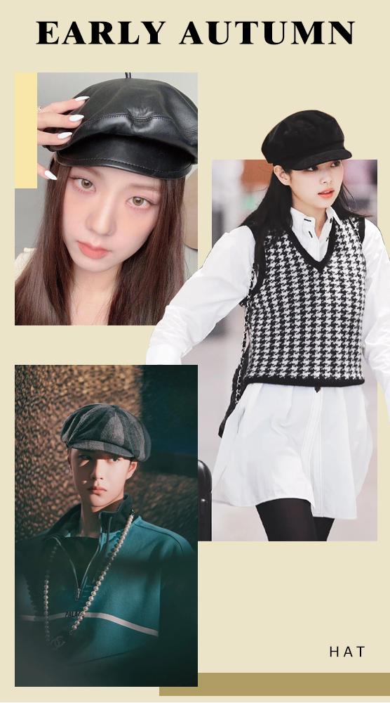 适合秋冬季戴的各种洋气帽子,夏日必备的3款帽子百搭还显脸小