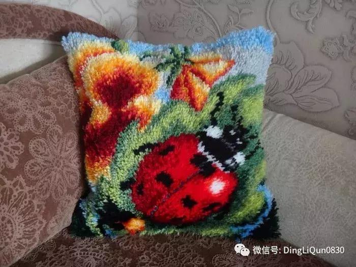 向日葵戳戳绣diy刺绣,刺绣基础针法教程刺绣抱枕