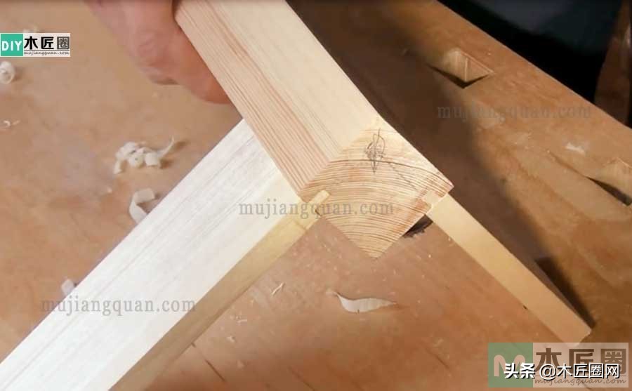 榫卯实木桌制作视频教程,传统榫卯木桌子最简单方法