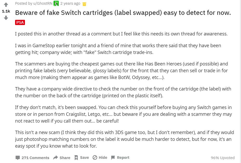 如何区分ns卡带盒真假,买到假的ns卡带